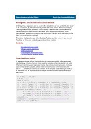 Help - Fitting Data with Generalized Linear Models