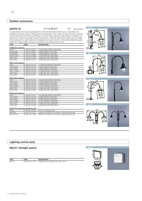 LUMINAIRES - Vistar