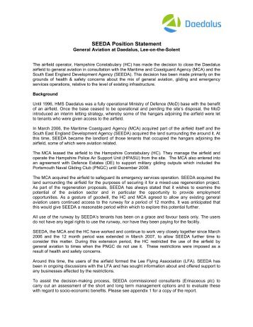 SEEDA Position Statement