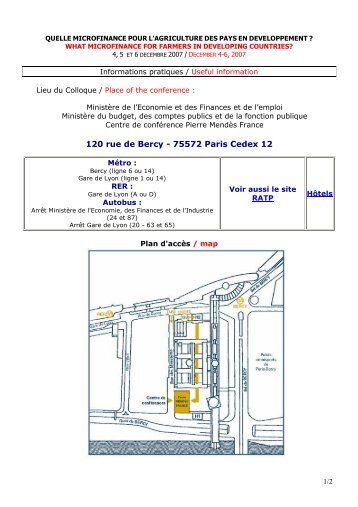 120 rue de Bercy - 75572 Paris Cedex 12 - Fondation FARM
