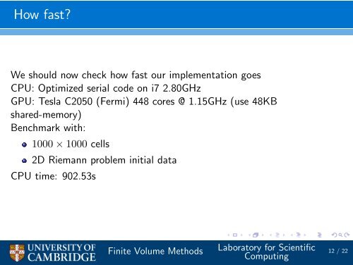 Implementing Finite Volume algorithms on GPUs - many-core.group ...