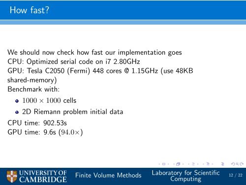 Implementing Finite Volume algorithms on GPUs - many-core.group ...