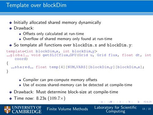 Implementing Finite Volume algorithms on GPUs - many-core.group ...