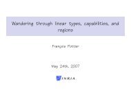 Wandering through linear types, capabilities, and regions