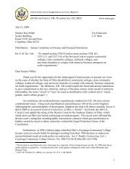 Commission letter expressing concern regarding racial preferences