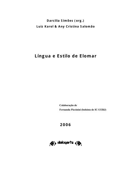 LÃngua e Estilo de Elomar 2006 - Dialogarts - Uerj