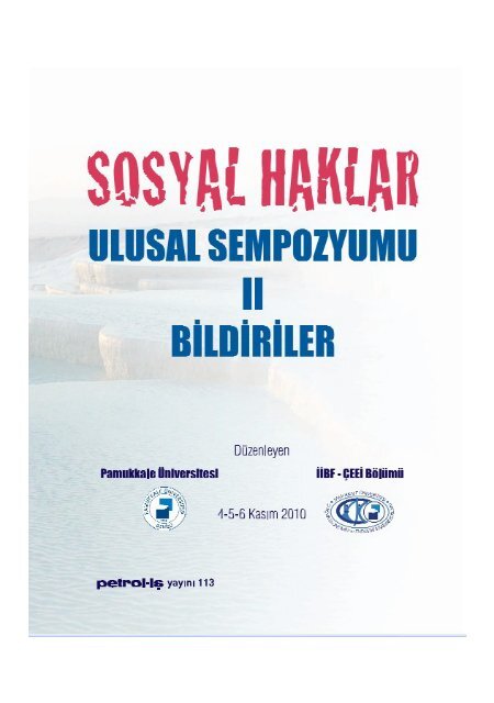 kitabÄ±n tÃ¼mÃ¼ - Sosyal Haklar Sempozyumu