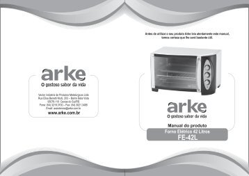 MANUAL FORNO 42L - Arke