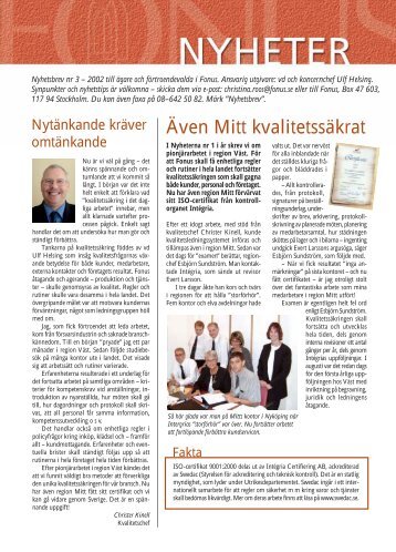 Även Mitt kvalitetssäkrat - Fonus
