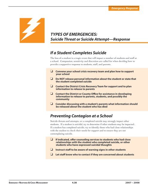 4 Emergency Response - Santa Cruz County Office of Education