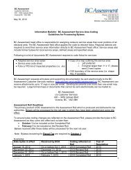 Guidelines for Processing Bylaws - BC Assessment