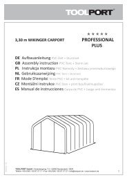 3,30 x 6,00 m Wikinger CARPORT