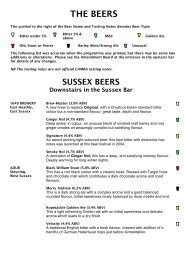 2010 Beer List - Sussex Beer & Cider Festival