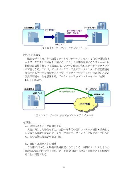 ３．災害対策 （１）データバックアップ環境整備 ①概要 本テーマでは ...