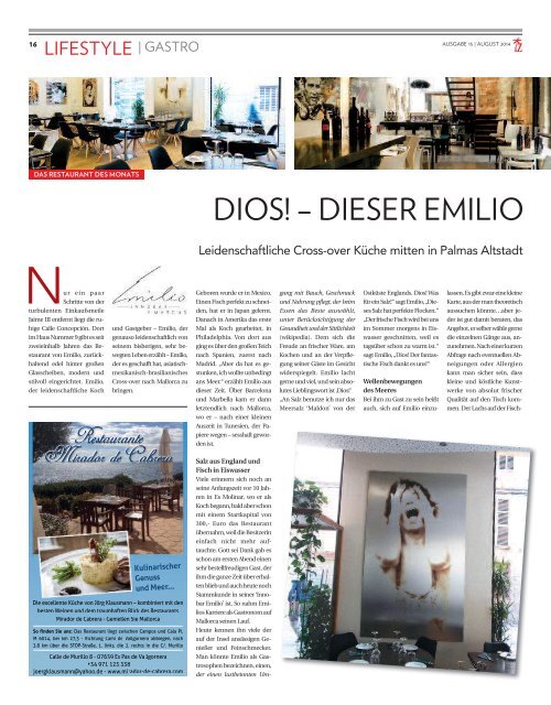 Die Inselzeitung Mallorca August 2014 