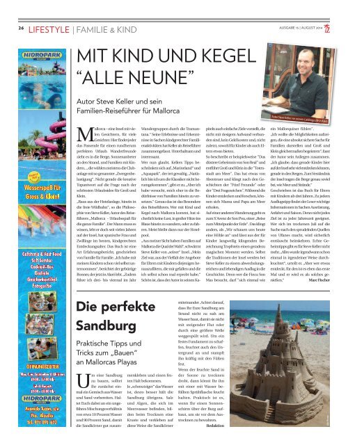 Die Inselzeitung Mallorca August 2014 