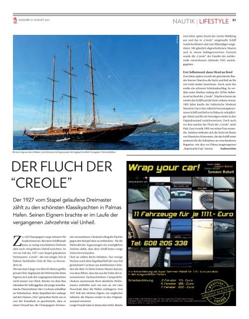 Die Inselzeitung Mallorca August 2014 