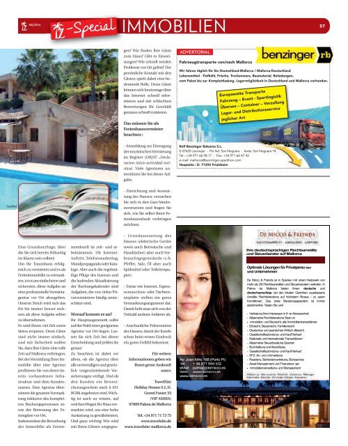 Die Inselzeitung Mallorca August 2014 