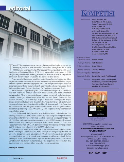Edisi 17 Tahun 2009 - KPPU