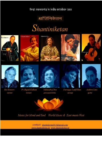Shantiniketan in concert October 2014