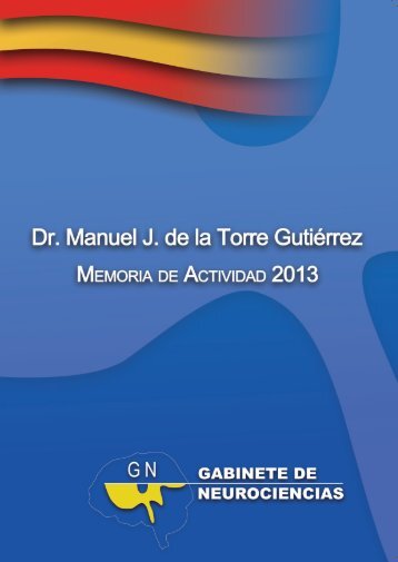 Memoria de Actividad - Dr. Manuel J. de la Torre Gutierrez - 2013