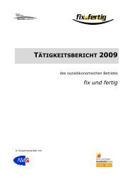 TÃTIGKEITSBERICHT 2009 fix und fertig - Suchthilfe Wien gGmbH