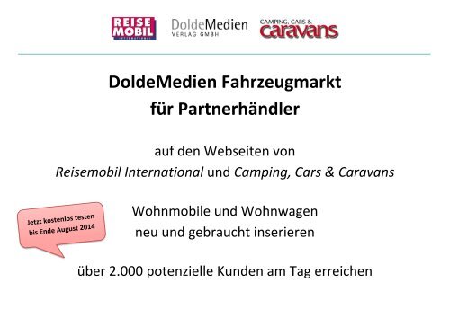 DoldeMedien Fahrzeugmarkt für Partnerhändler