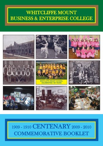 Whitcliffe Mount Newsletter - 2010 Centenary