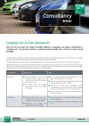 Cash or company car? - Arval