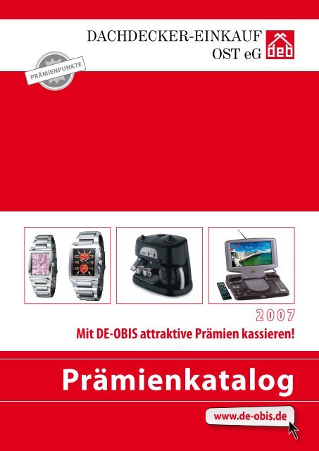 DEOBIS Prämienkatalog Online bestellen Punkte sammeln Prämien