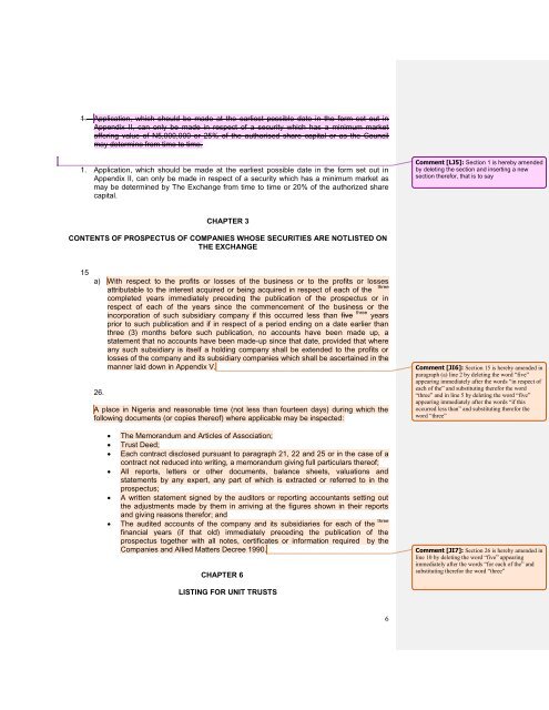 listing rules - The Nigerian Stock Exchange