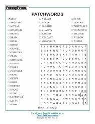 LETTERBOXES - PennyDellPuzzles