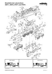 Einzelteile der Lokomotiven 33071, 33072, 37071 und 37072