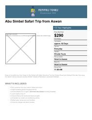 Abu Simbel Safari Trip from Aswan - Memphis Tours Egypt