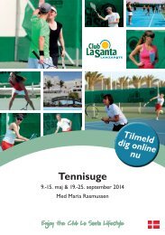 Tennisuge - Club La Santa Reisen GmbH