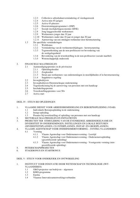 SUBSIDIEWEGWIJZER V O O R O N DERN EM IN GEN 2007-2008