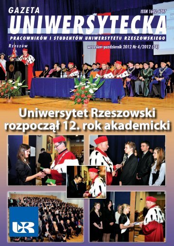 Czytaj gazetÄ UniwersyteckÄ - Uniwersytet Rzeszowski