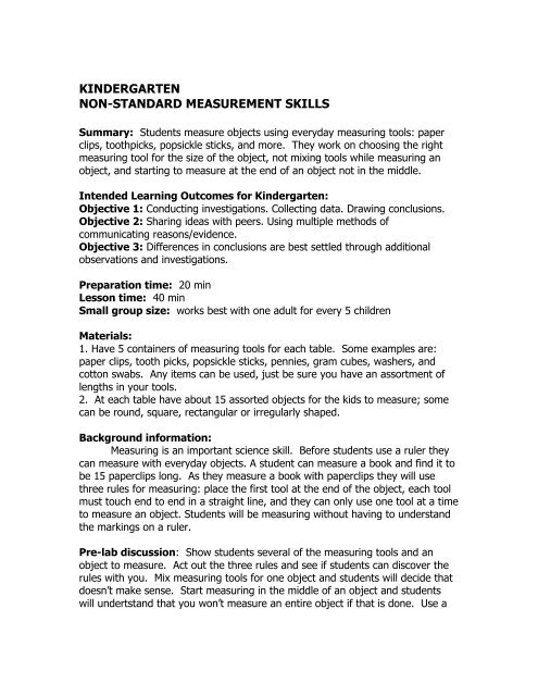 measurement rules