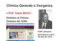 Chimica Generale e Inorganica - CERM