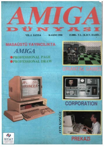 Amiga Dunyasi - Sayi 06 (Kasim 1990).pdf - Retro Dergi