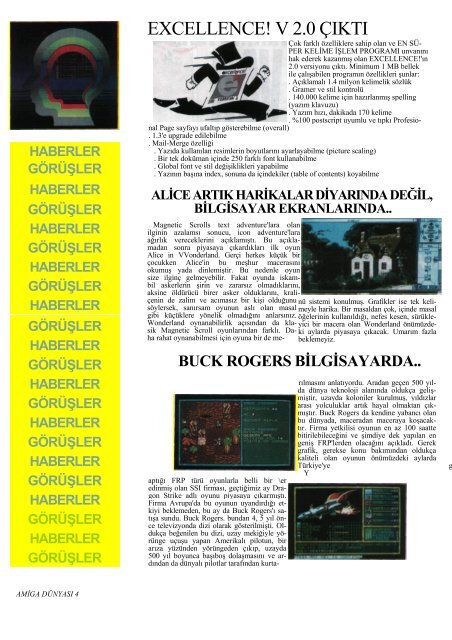 Amiga Dunyasi - Sayi 06 (Kasim 1990).pdf - Retro Dergi