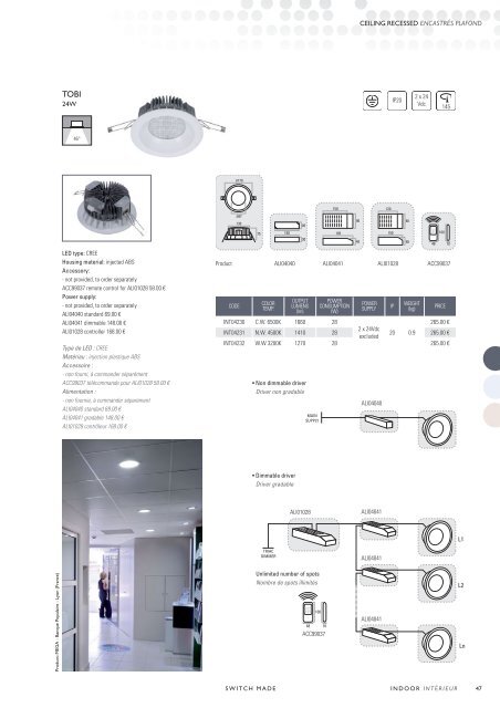 Ceiling Recessed Encastr