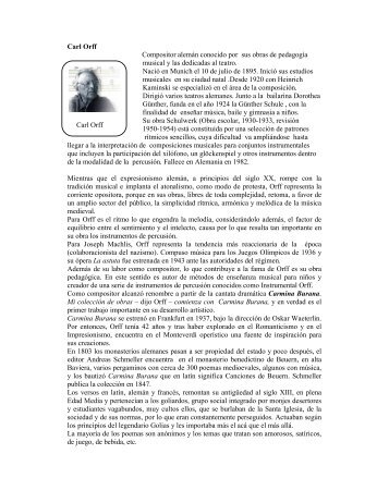 Carl Orff - Uruguay Educa