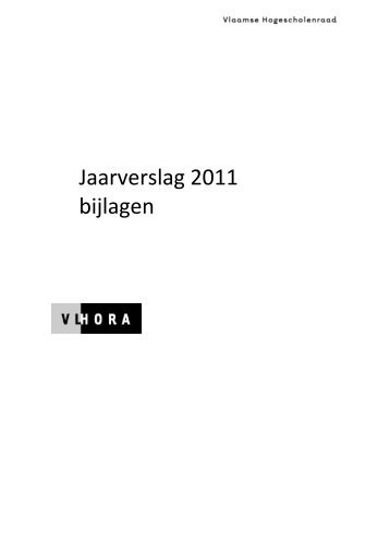 bijlagen bij het jaarverslag - Vlhora