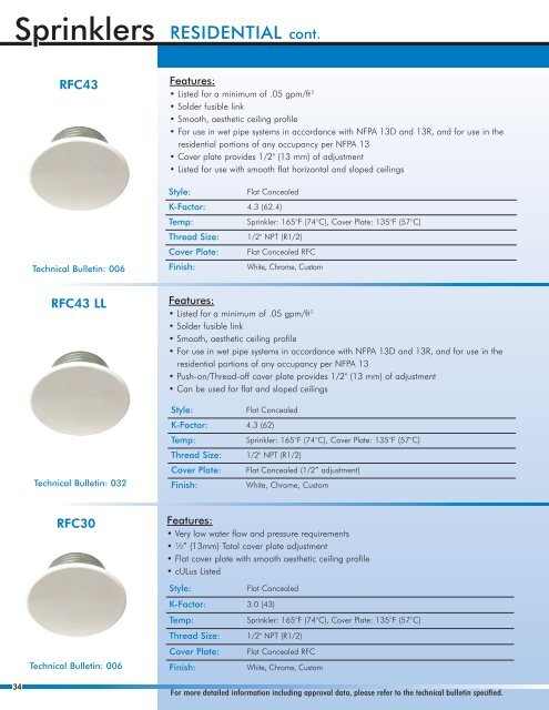 Full Line 061411_Full line Brochure - Reliable Automatic Sprinkler Co.