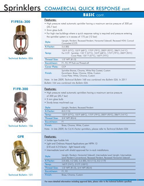 Full Line 061411_Full line Brochure - Reliable Automatic Sprinkler Co.