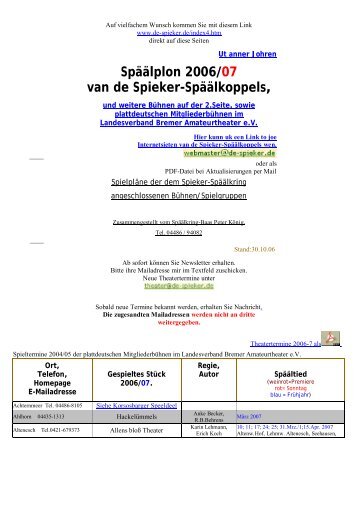 Späälplon 2006/07 van de Spieker-Späälkoppels,