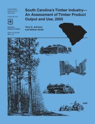 South Carolina's Timber Product Output and Use