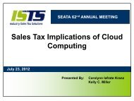 Sales Tax Implications of Cloud Computing - State of West Virginia
