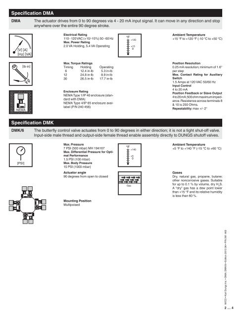 Operation and assembly instruction (USA): 261463 (1.0 MB) - Dungs